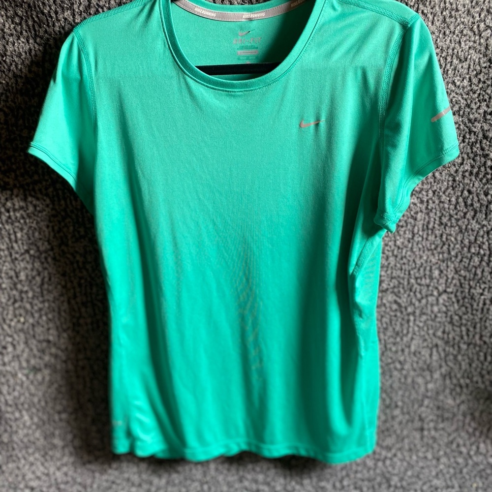 Nike Women’s Short-Sleeve Athletic Tee — Teal Green - Picture 6 of 7
